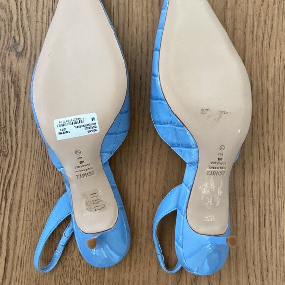 Schutz Paola Mid Slingback Pointed Toe Pump - Picture 12 of 15